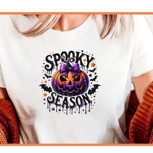SPOOKY SEASON PUMPKIN Graphic T-Shirt 🧙👻